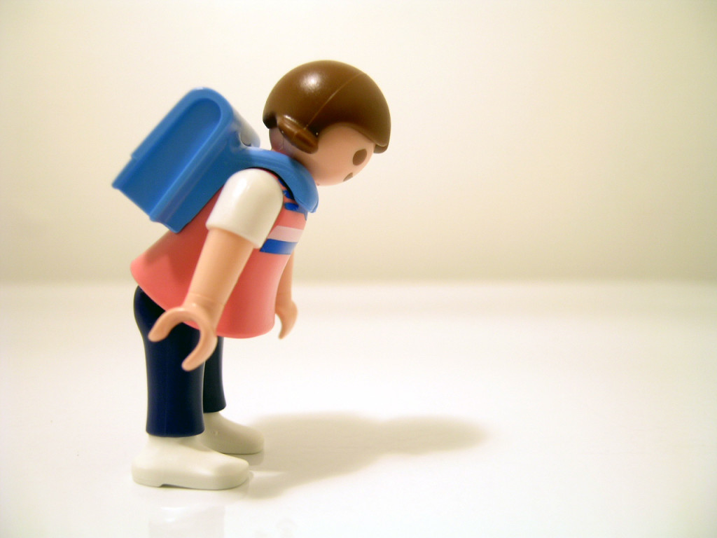 backpack figurine